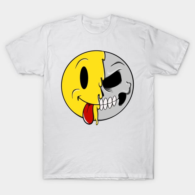 Smiley Skull T-Shirt by MumsMerch